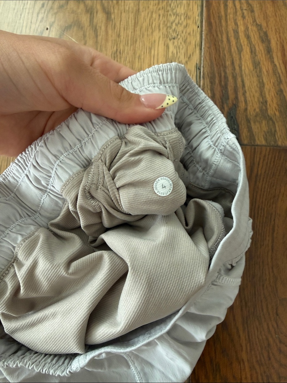 White Lululemon Women's Athletic Shorts - Breathable Running Shorts - Picture 4 of 7
